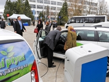 Inauguration of the CNG filling station in Písek